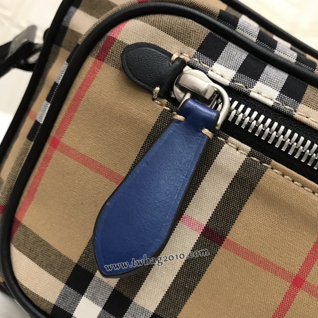 Burberry專門店新款Vintage復古格紋斜背包 巴寶莉肩背相機包男包 yxb1478